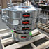 Sanitary Stainless Steel-,-N/A-,-N/A-,-40" diameter double deck sanitary Vibroscreen. All stainless steel construction. Sanitary polish. Clean-In-Place (CIP) Spray wash system. Quick disconnect clamp ring assemblies.-,-196