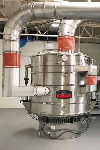 Double Deck 84 in 2134 mm Circular Fluid Bed Dryer - Kason Corporation